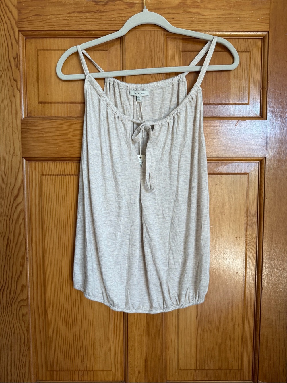 NWT Max Studio Beige/Taupe Strappy Tank Top - Size S